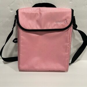 eBags Laptop Messenger Bag, Dual Pockets, Pink Breast Cancer, Adjustable Strap